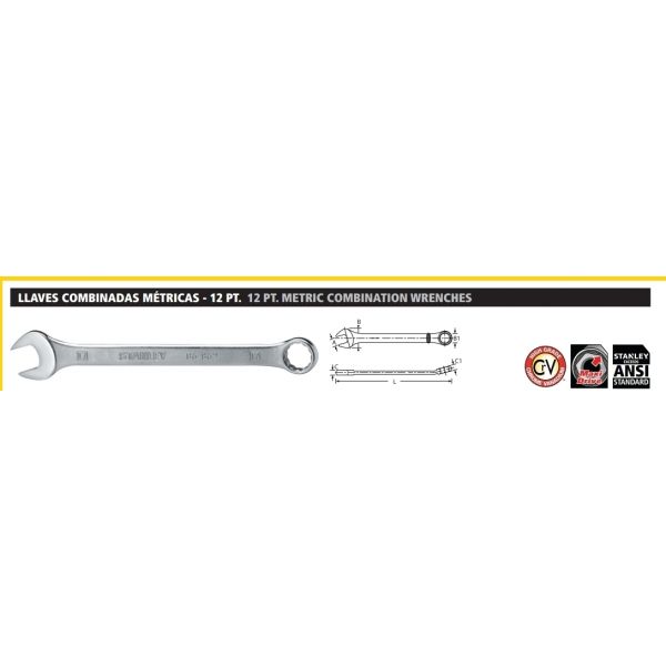 WRENCH COMBINATION STANLEY 41MM 722