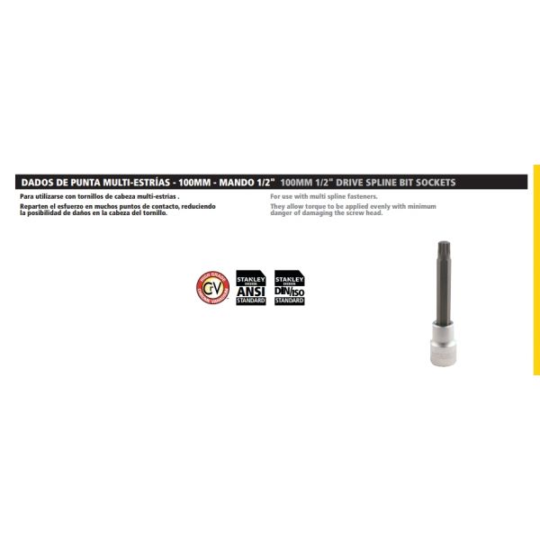 SOCKET SPLINE STANLEY 1 2