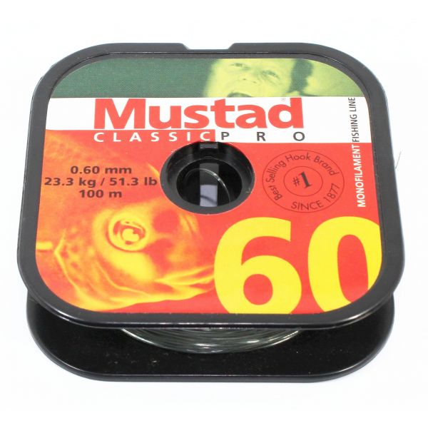 FISHING LINES NYLON GREEN MUSTAD 51.3LB 100MTS