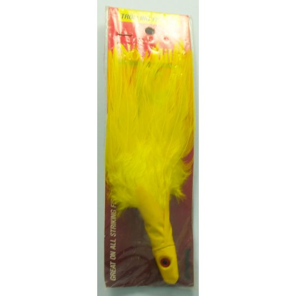 FISHING LURES FEATHER F1-1 YELLOW