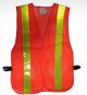 SAFETY VEST W/BLK/OR TRIM SLJMA04 REFLECTIVE LARGE