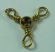 FISHING SWIVEL BRASS 3WAY POL 2