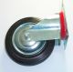 CASTORS SWIVEL INDUSTRIAL BLACK 3 1/2