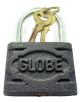 PADLOCK GLOBE BLACK 75MM #2208