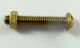 SCREW & NUT BRASS SLOTTED 1/4 X 1 1/2