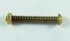 SCREW & NUT BRASS SLOTTED 1/4 X 2