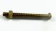 SCREW & NUT BRASS SLOTTED 3/16 X 2
