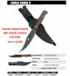 KNIVES JUNGLE BOWIE IMACASA WOOD HANDLE CTK 3104