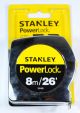 TAPE MEASURING STANLEY POWERLOCK 26FT #33-428S