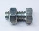 BOLT & NUT ZINC 5/8 X 1