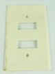 ELEC WALL PLATE 2 GANG SW319B W/BRIDGE