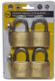PADLOCK KEYED ALIKE (4) YALE 50MM 110-50KA4 #10492