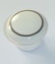 HANDLE KNOB CHIN. 501W WH/GREY CERAMIC 1 1/2