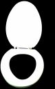 SEAT TOILET AMERICAN OLSONITE ELONG WHITE #94