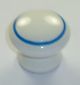 HANDLE KNOBS CERAMIC #501 WH/BLUE 1 1/2