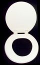 SEAT TOILET OLSONITE WOOD #100 RD. W/HINGE WHITE