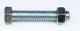 BOLT & NUT ZINC 3/8 X 2