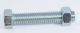 BOLT & NUT ZINC 1/4 X 2