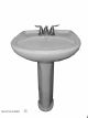 BASIN & PEDESTAL SADOSA ROYAL 1 HOLE WHITE