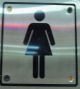 PLATE SIGN WASHROOM WOMEN