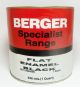 PAINT BERGER FLAT ENAMEL QT BLACK / WHITE