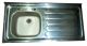 SINK KITCHEN S/STEEL PLAND SIT ON 40 X 20 SBSDB RH