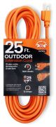 EXTENSION CORD 25FT ORANGE OUTDOOR ECP250