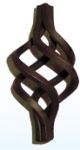 SPIKES ORNAMENTAL BKA-12 SWIRL SMALL