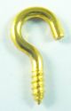 HOOK CUP BRASS 3/8