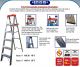 LADDER ALUMINUM INCO H/HOLD 6 FT STEP RED