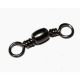 FISHING SWIVEL BLACK  NICKEL BARREL #1
