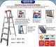 LADDER ALUMINUM INCO H/HOLD 5 FT STEP RED