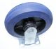 CASTORS FIXED RUBBER NAVY 160KG 6