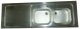 SINK KITCHEN S/STEEL KOR SIT ON 63 X 21 DBSDL LH